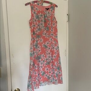 R&K Pink Floral Midi Dress